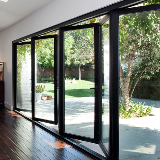 Wholesale/Supplier Exterior Steel Folding Sliding Door Aluminum Glass Bifold Door Residence Door Interior Door