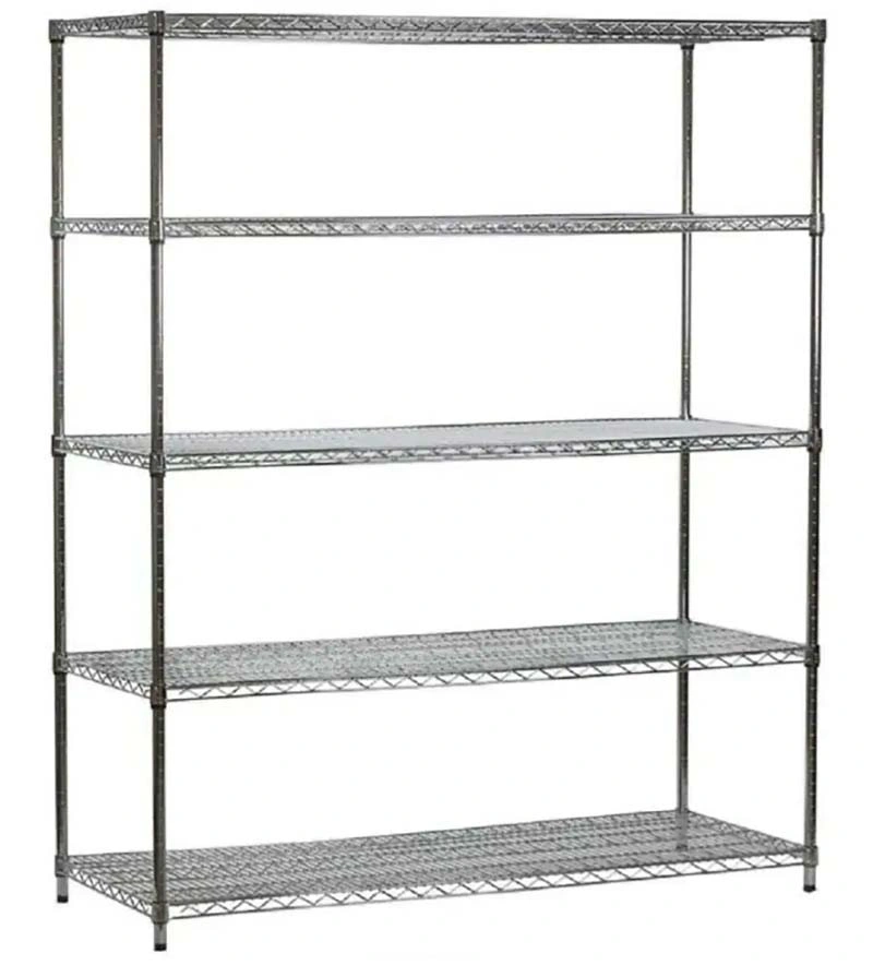 5-Shelf Wholesale Steel Organizer Wire Shelving Metal Rack