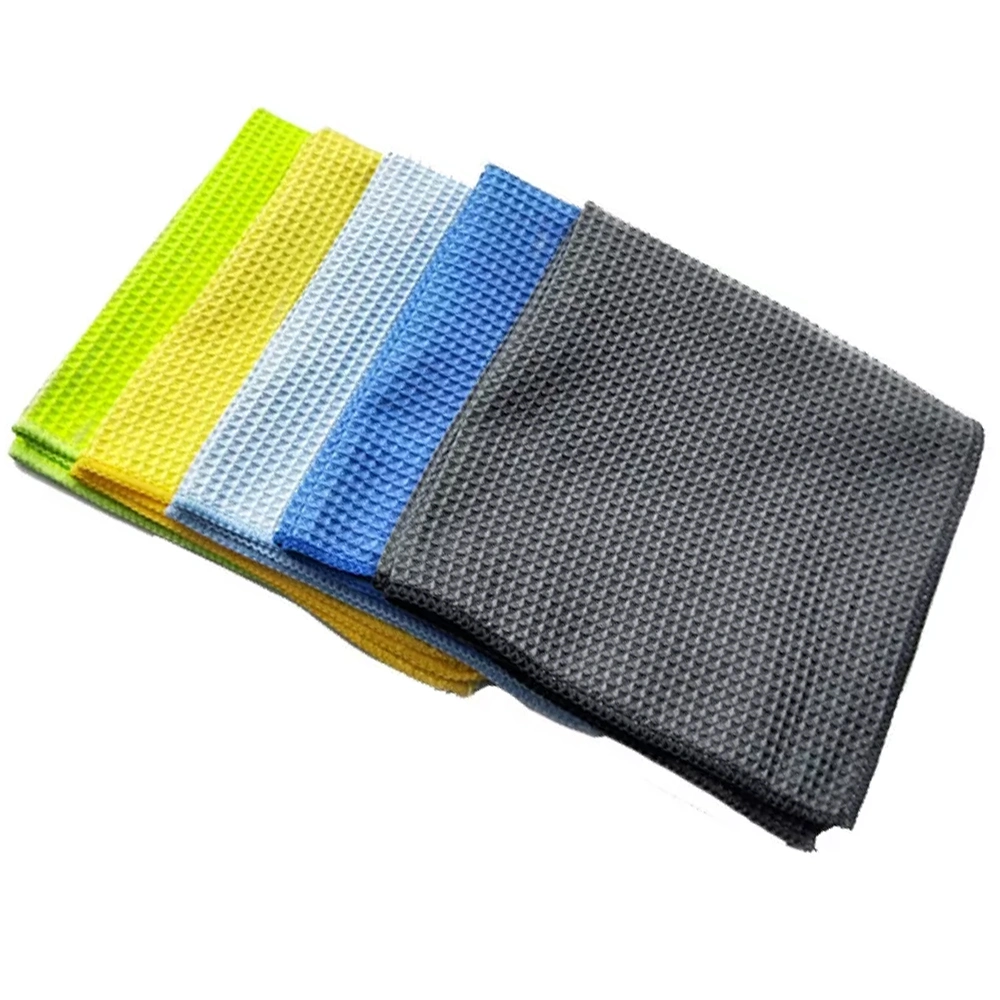 Microfiber Soft Absorption Drying Towel Waffle Gym Exercise Sports Towel