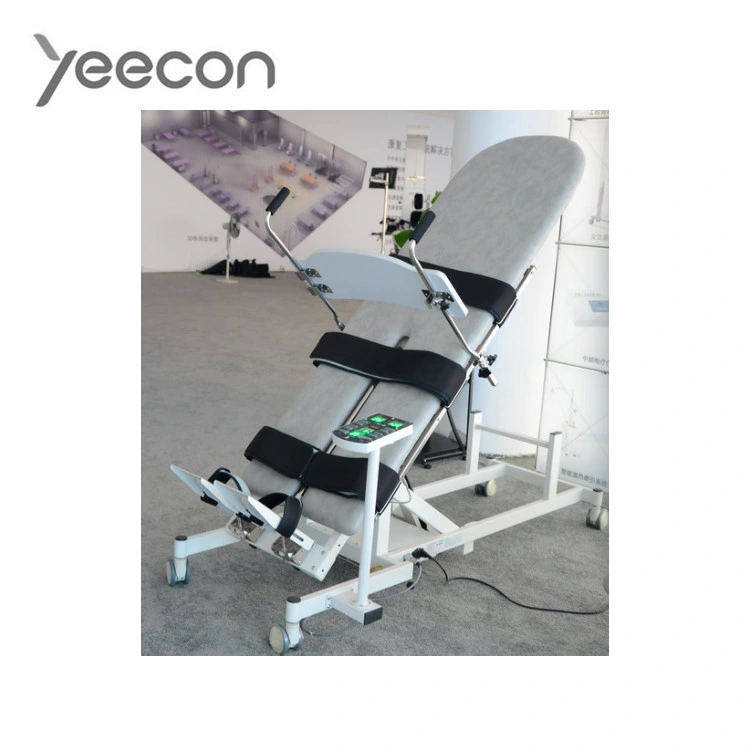 Pedal Adjustable Medical Verticalizer for Physical Therapy of Hemiplegia Treatment