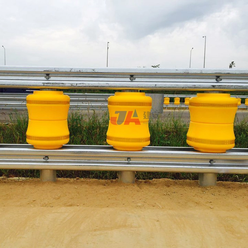 CE-Standard Verkehrssicherheit ISO-Standard EVA Becher Drehzylinder Rolling Guardrail PU und PVC-Rollenbarriere in China hergestellt