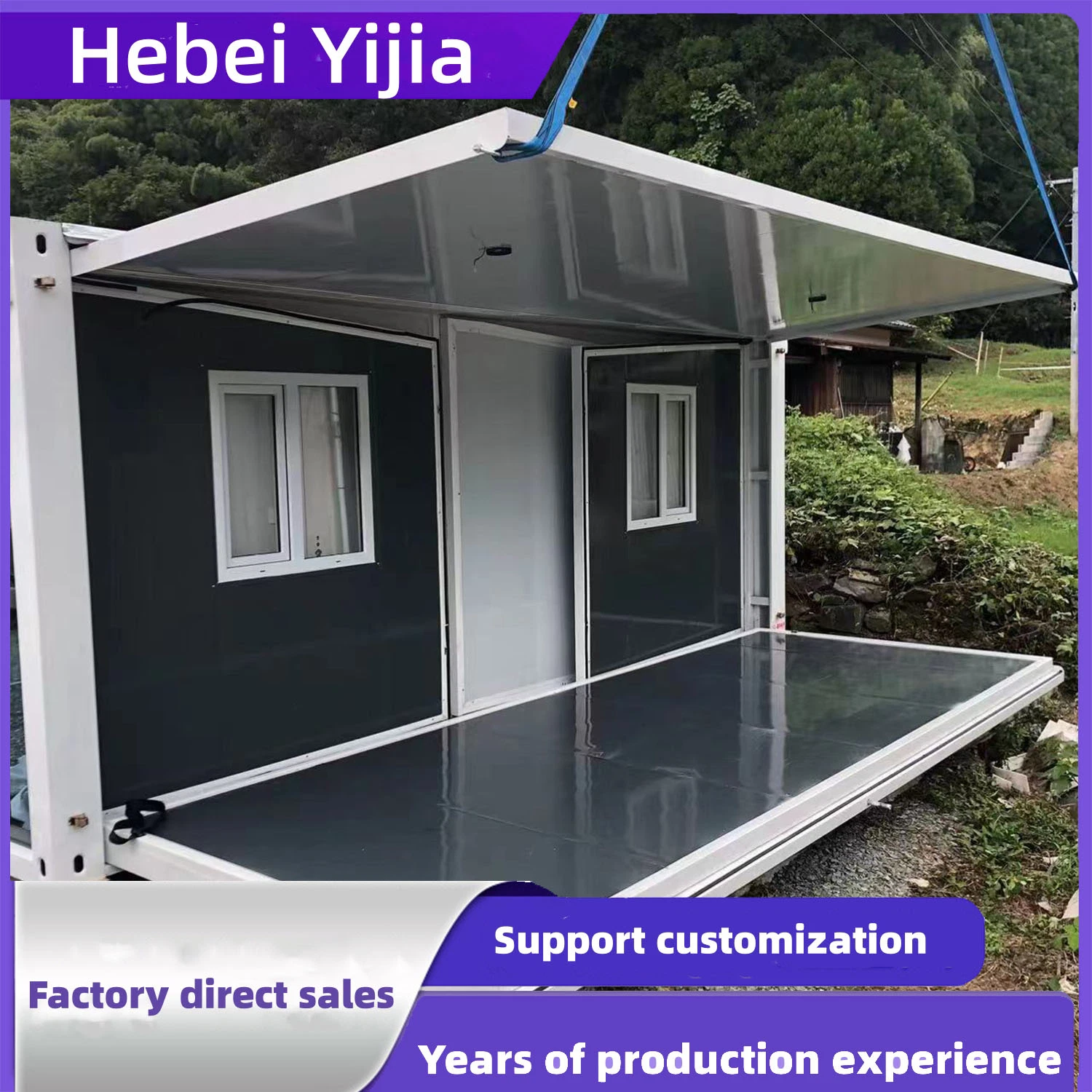 China Portable Rostfrei Integrierte Bewegliche Modulare Büro Mobile Luxus Vorgefertigte Fertighaus Container House