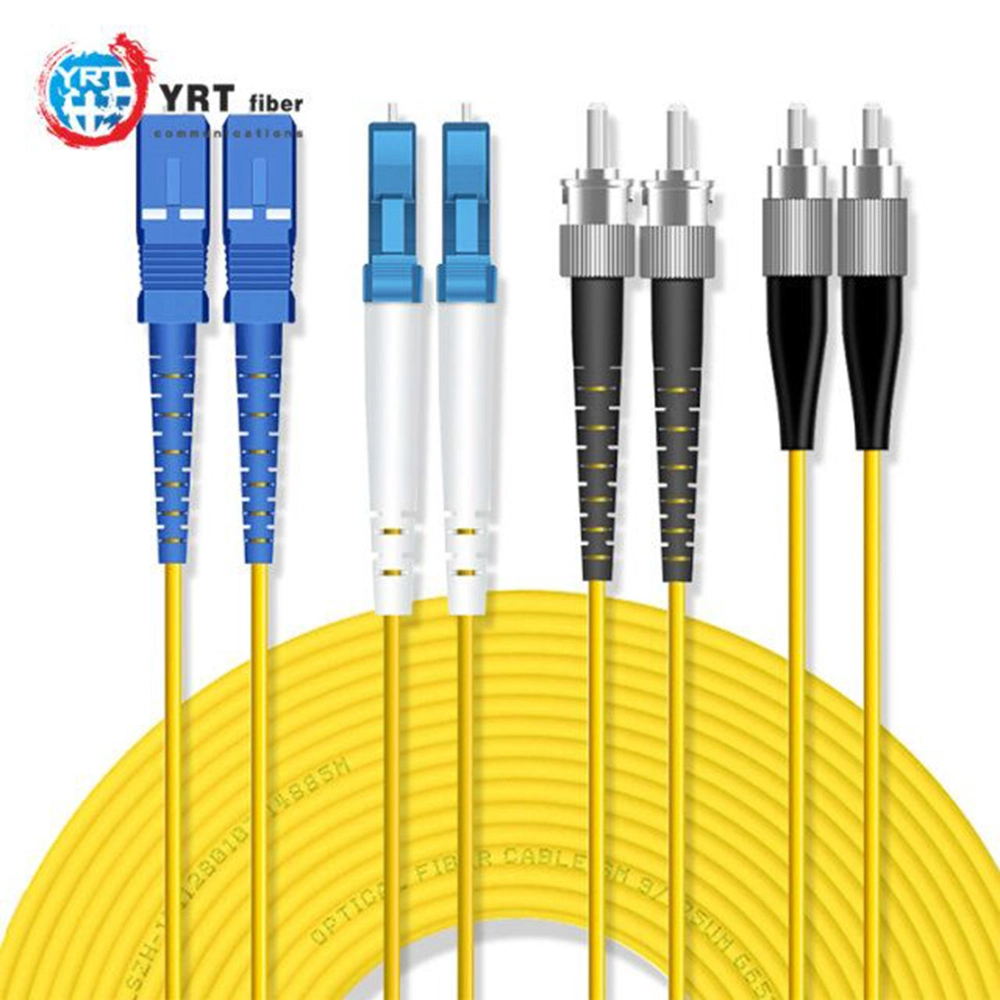 Durable Single Mode Indoor Fiber Optic Cable Patch Cord for Communication