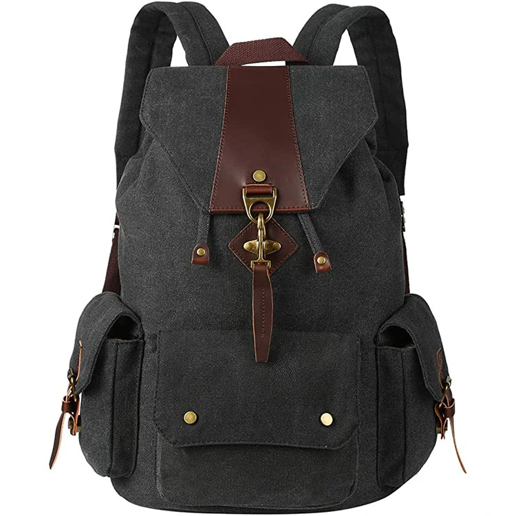 Wholesale/Supplier Canvas Mini Backpack School Casual Travel Daypack Heavy Duty Men Laptop Rucksack for Unisex