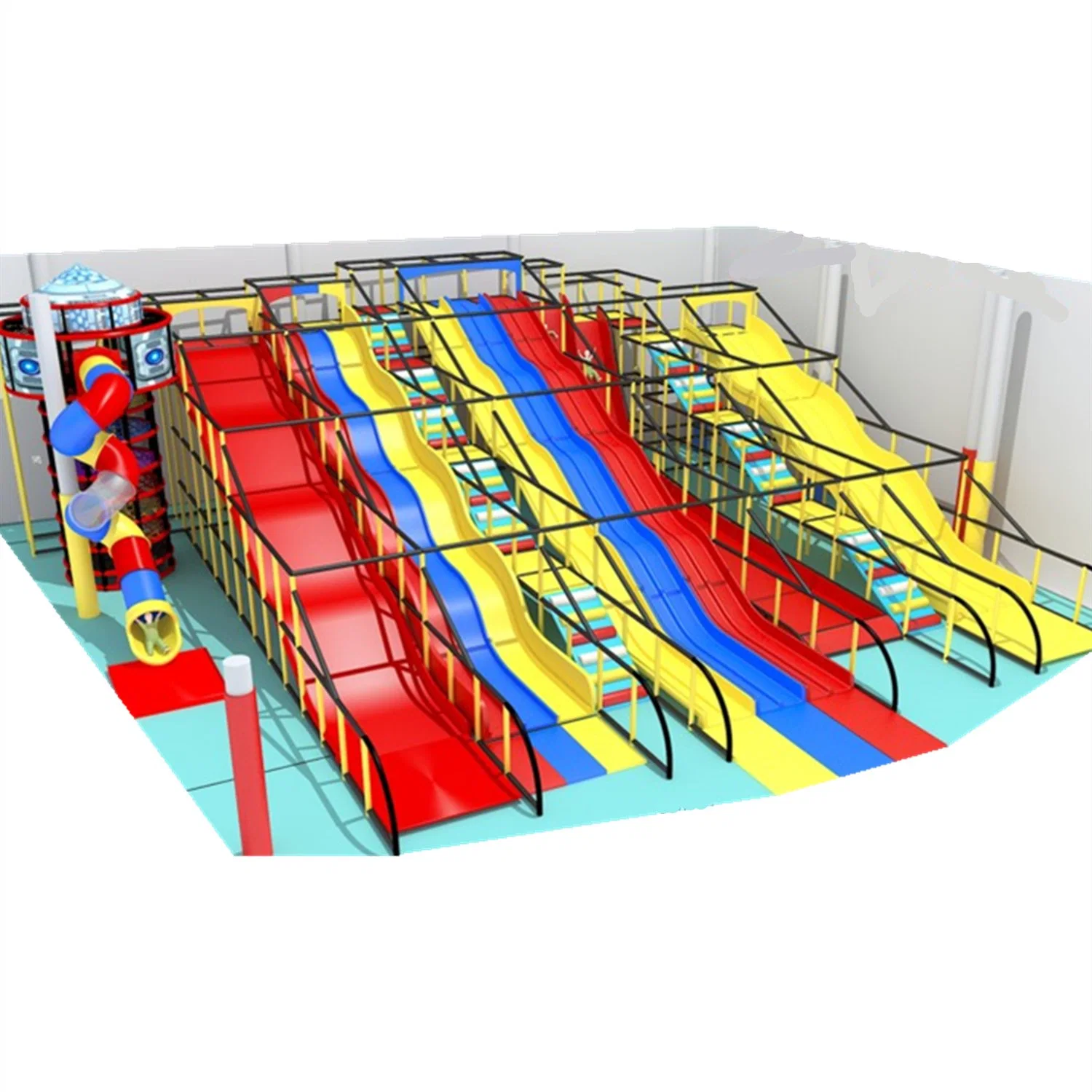 Equipamento comercial para crianças em interior Amusement Park Slide Toys Kids Playground
