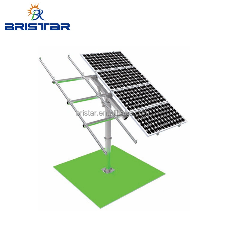 Solar PV Ground Mounting Racking Steel Brackets Solar Pole Structures