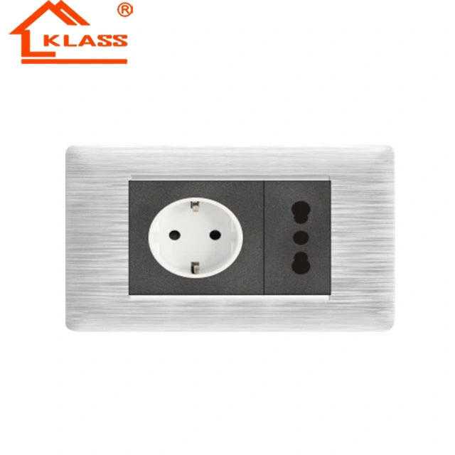 Moderno tipo Euro Sockets para Alemania 2 pines hembra