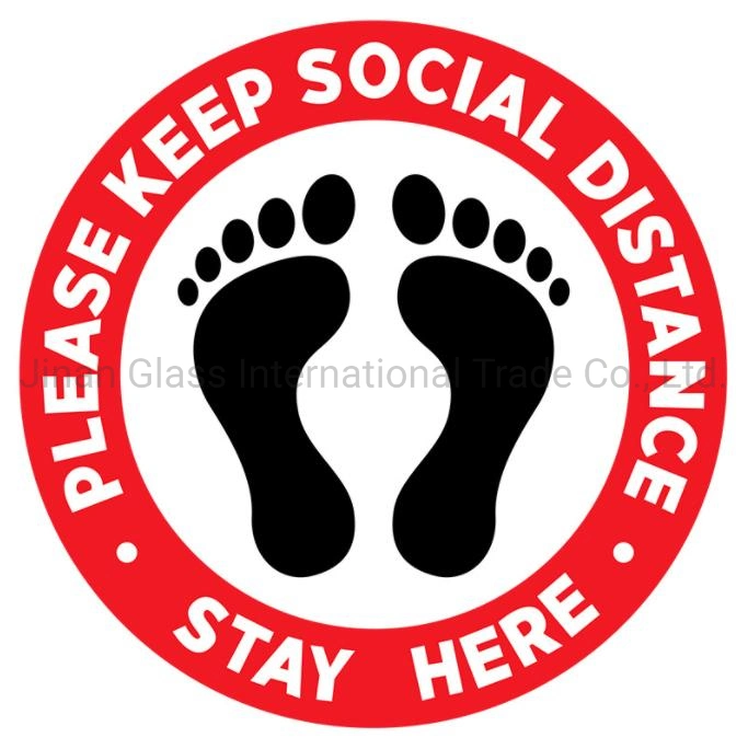 Warning Sticker Floor Stickers Social Distance Floor Stickers Public Places Shopping Malls Queue Feet to Keep Space Decoration Wall Sticker