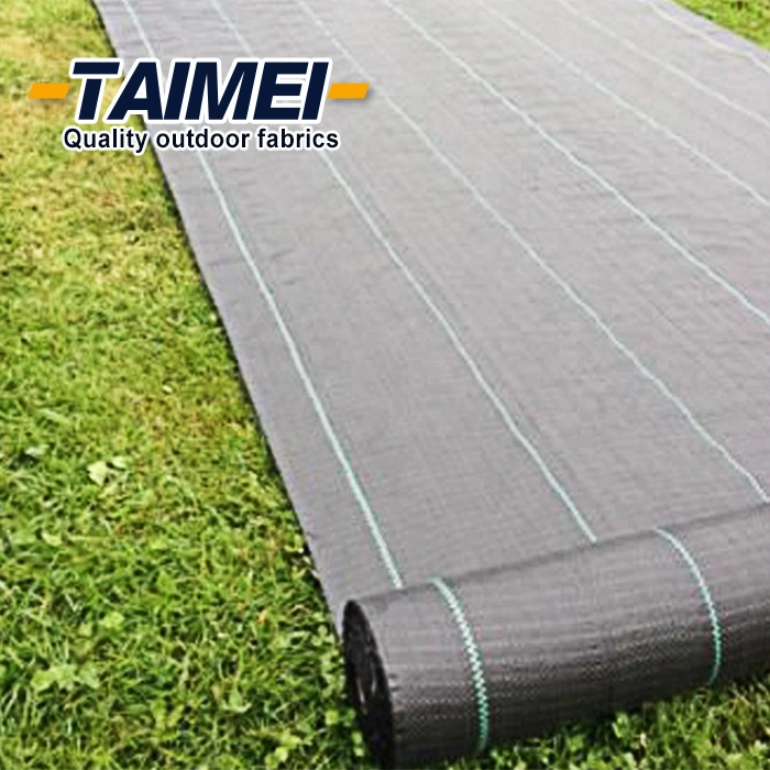 PP tissé tissu paysagé Garden Matting plastique Weed Mat Ground Couvrir pour arrêter les mauvaises herbes