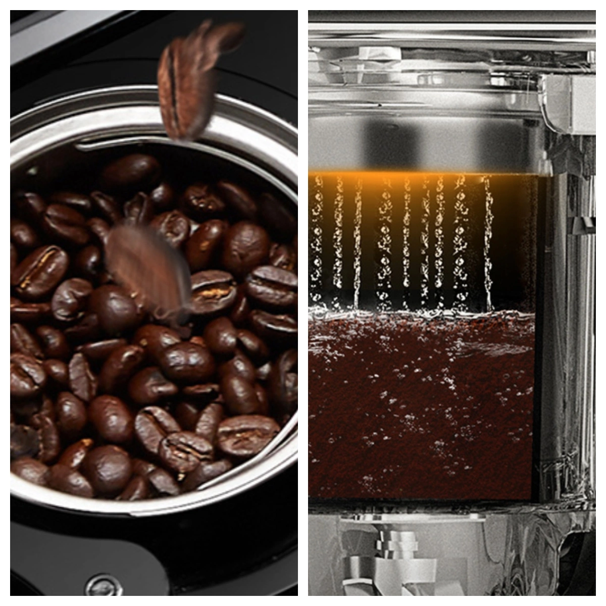 Elektrische Kaffeemaschine mit verlängerter Kaffeehwärme