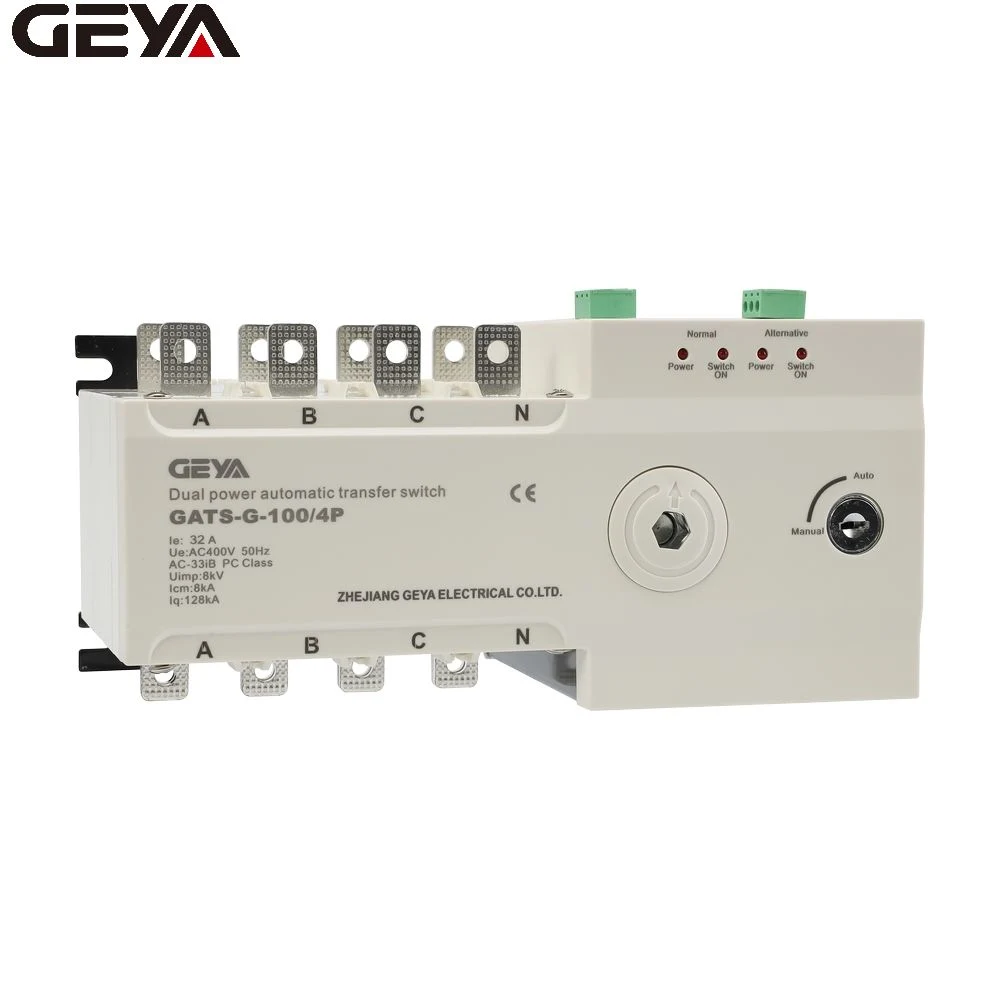 Geya Manufacture Atacadales ATS Tramsfer Switch OEM 4p Inversão automática Interruptor para gerador