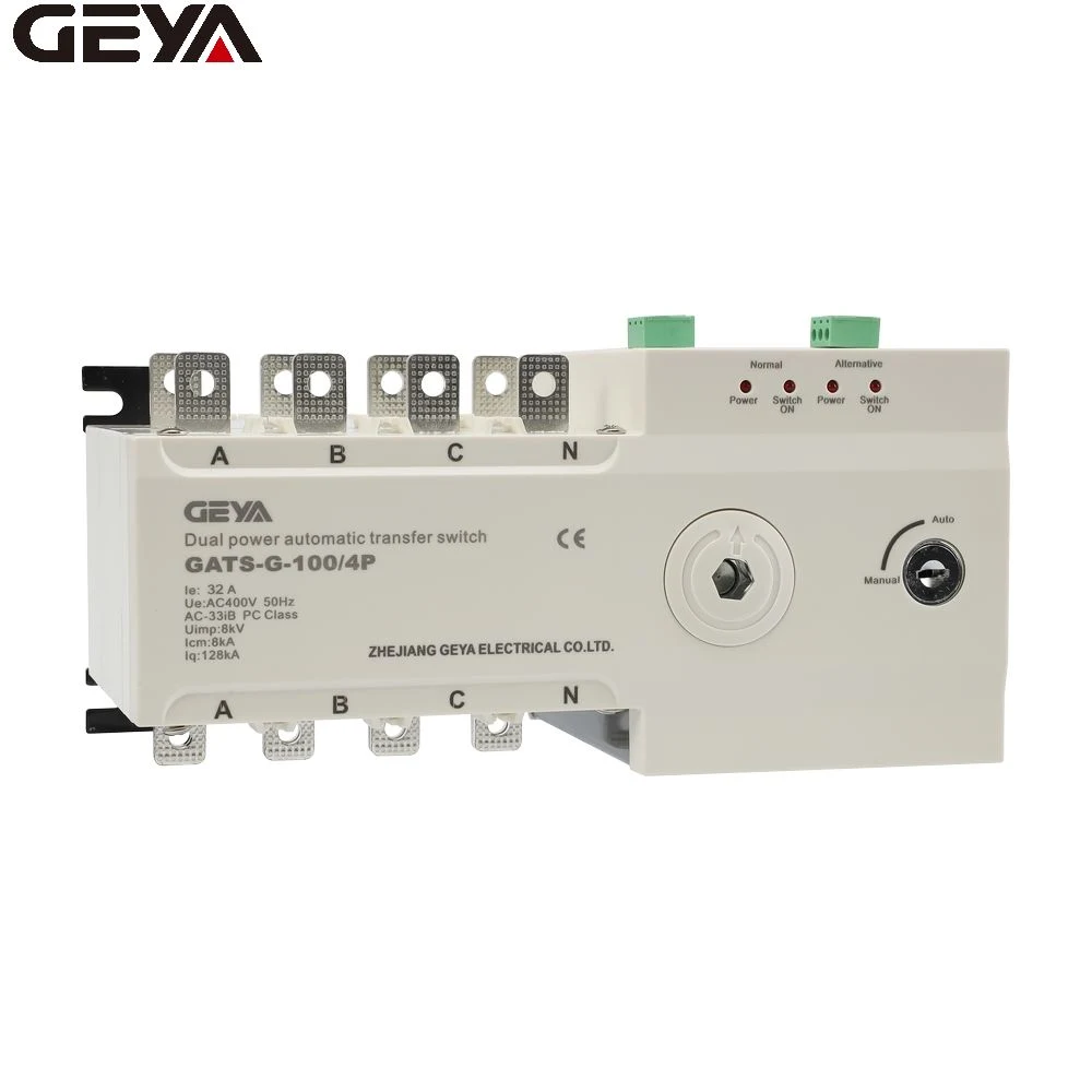 Geya Fabricación Wholesale/Suppliers ATS Tramsfer Switch OEM 4p Cambio automático Interruptor para generador