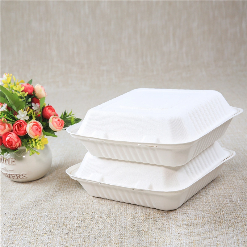 Sugar Cane Bagasse Pulp Molded Cup Packaging Sugarcane Tableware Pricelist Box