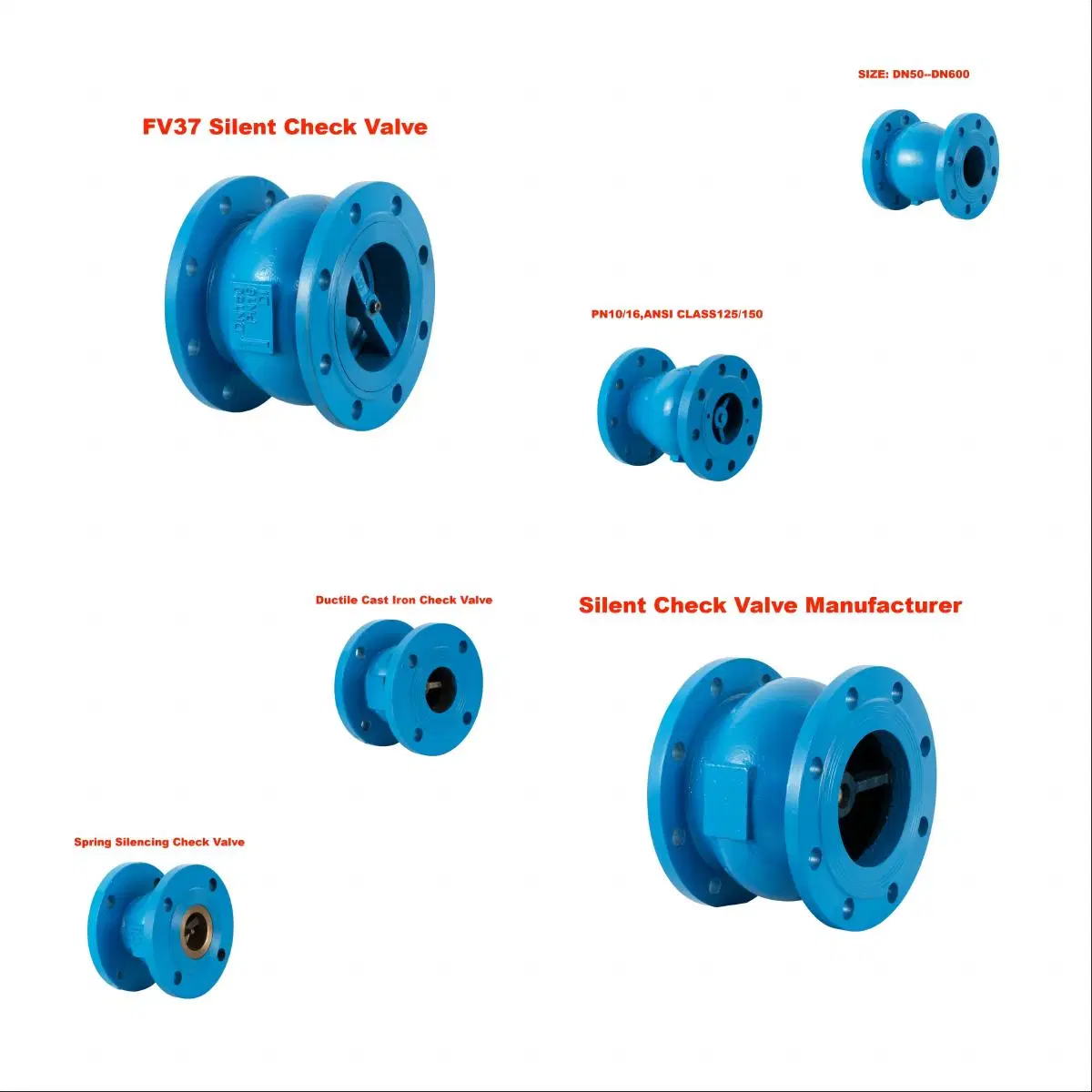Large Size Silent Check Valve for Water Pipes