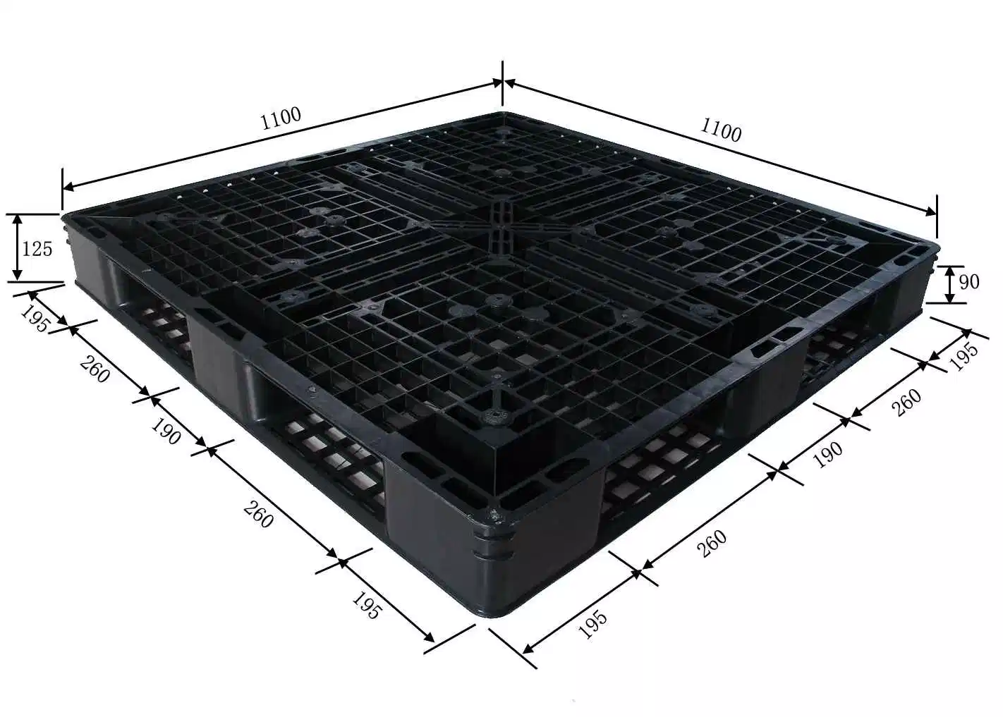 High quality/High cost performance  Cheap Plastic Pallets 1 Ton Load Plastic Pallet