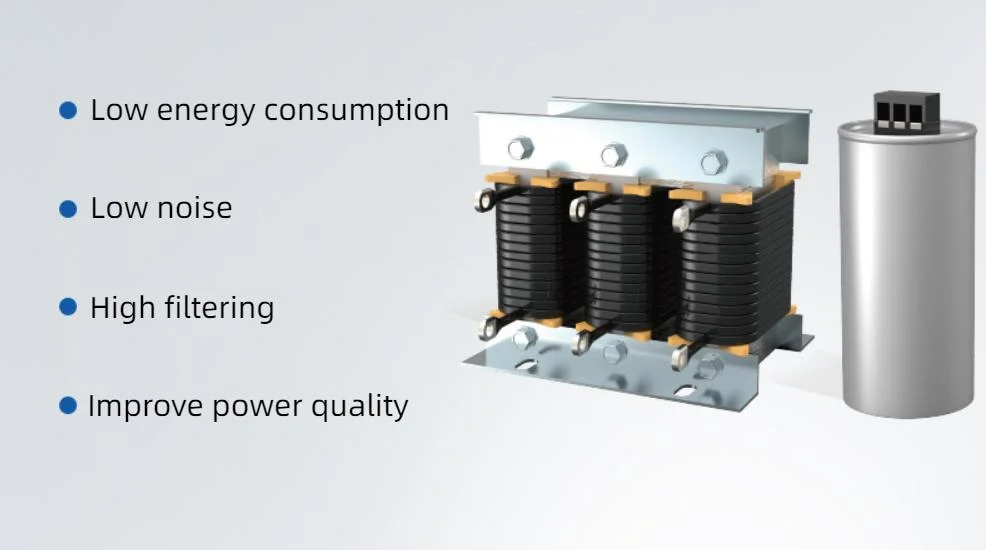 Componente de compensação de potência reativa Anti-Harmonic Monofásica Capacitor do Reactor de Filtro