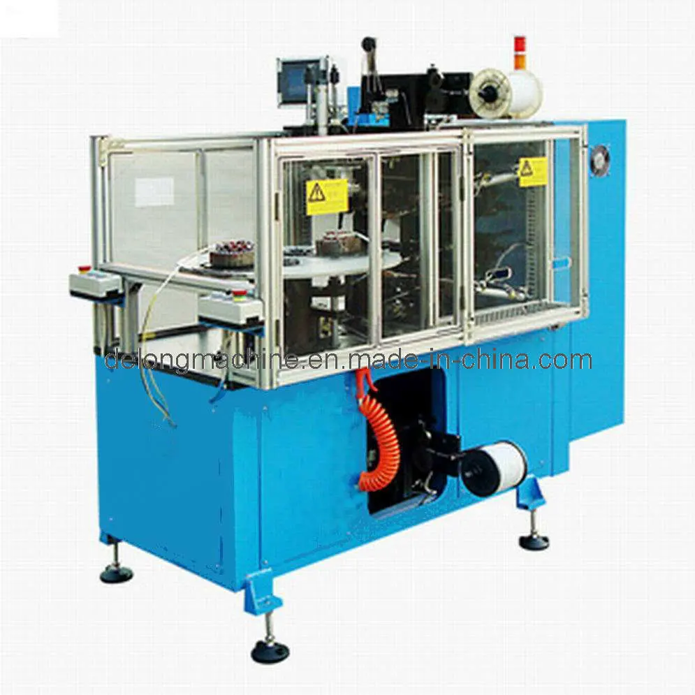 Automatic Double Side Binding Induction for High Winding Overhang Big Electric Motor