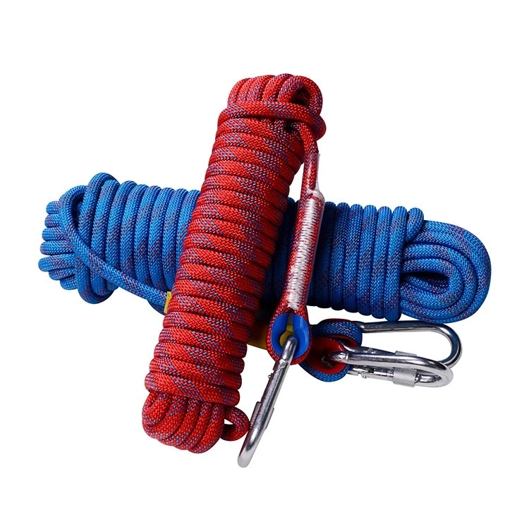 Rock Climbing Rope Outdoor Fire Emergency Escape Safety Survival with Carabiner