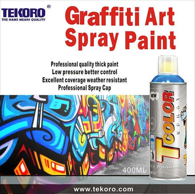 Spray Paint for Artist Venture, Excellent Coverage in One Pass, No Running Down, European Female Valve