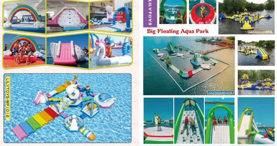 TUV Customized Inflatable Floating Water Park Aqua Park