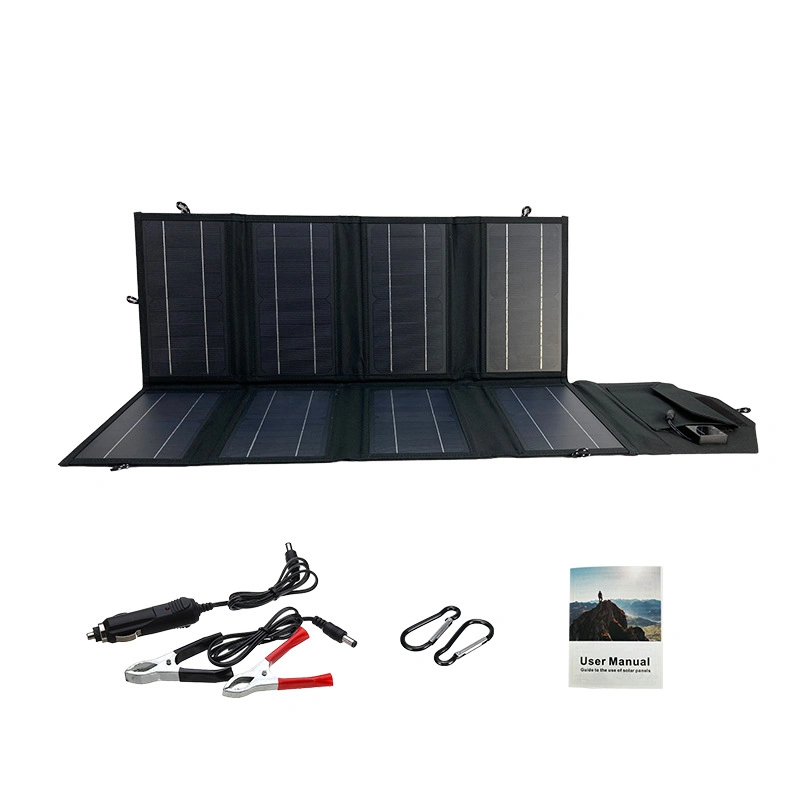 Sun 50W de pliage des cellules solaires chargeur18V 2.3A solaire portable USB Les périphériques de sortie