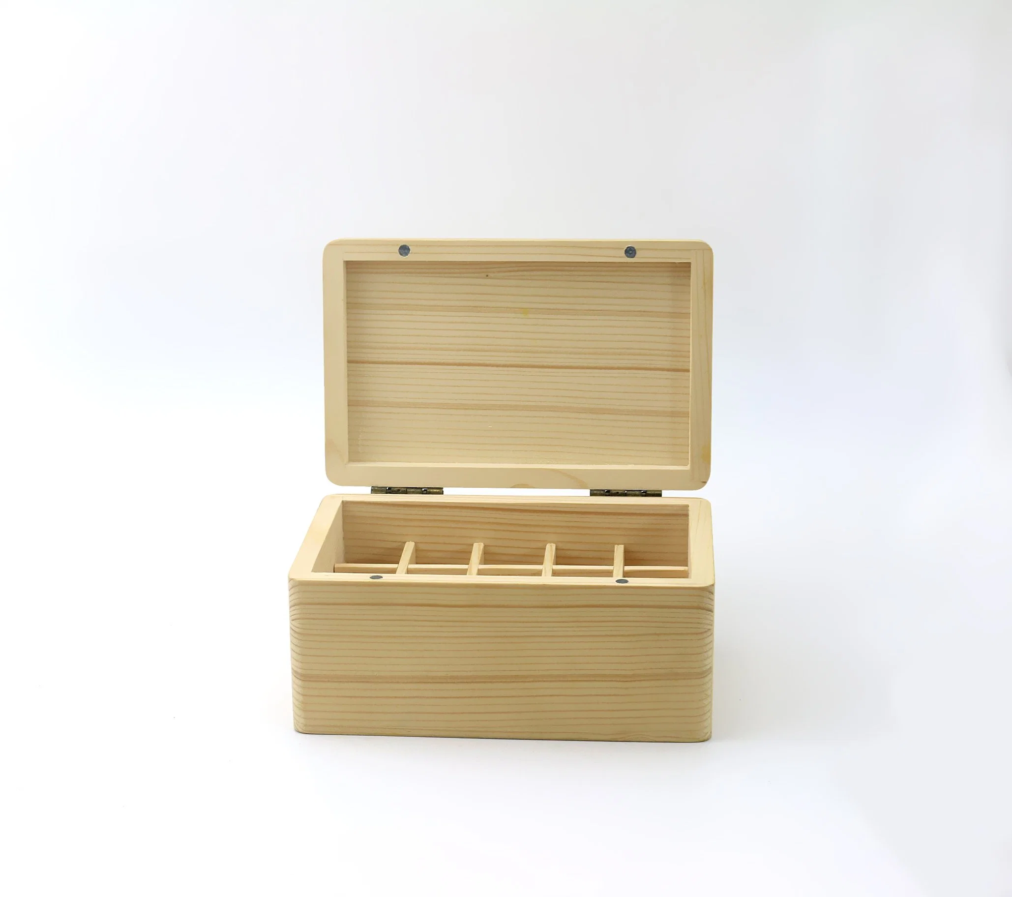 Boîte de rangement en bois de pin Dogue pour présentoir fin