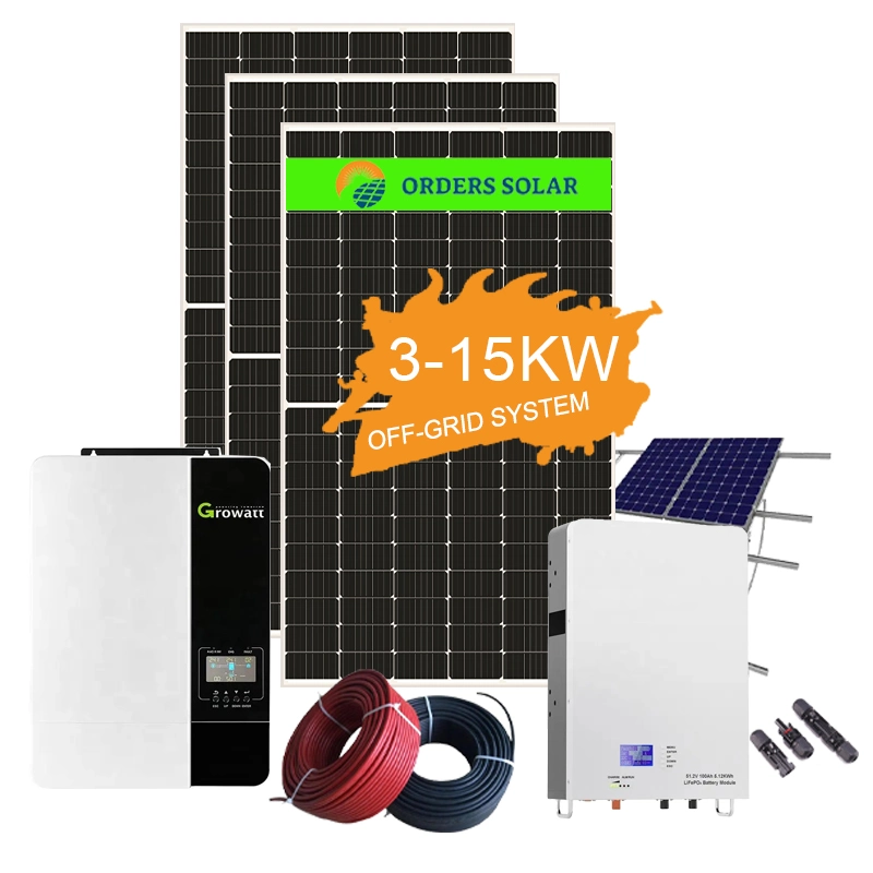 Orders New Product in Stock 5kw 10kw 15kw 20kw Complete System with Lead Acid Battery Inverter Solar System