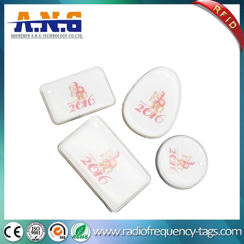 Durable RFID Crystal Epoxy Material Coated Jelly Tag for Management