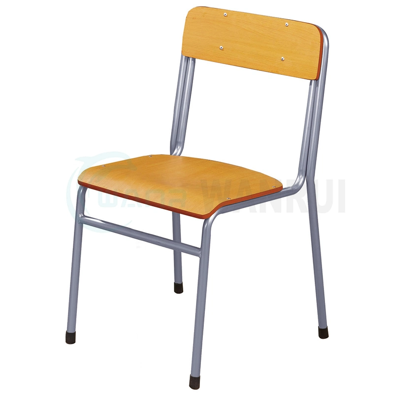 Mobiliario plegable de madera contrachapada de tableta de escritura Escuela de Asiento silla