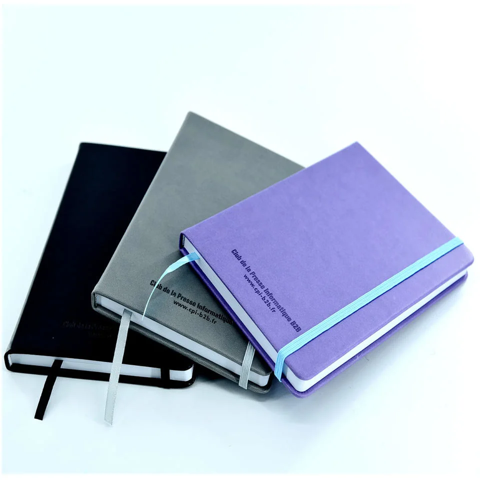 Stationery OEM Cover Hardcover A5 PU Leather Notebook Custom Printed Journal Notebook Promotion Gift