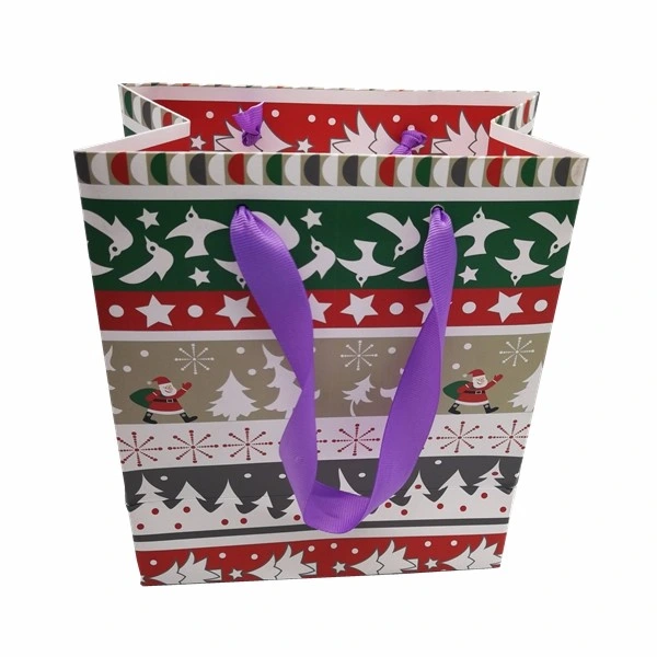 Wholesale/Supplier Cheap High quality/High cost performance  Christmas Gift Paper Bag with Handle