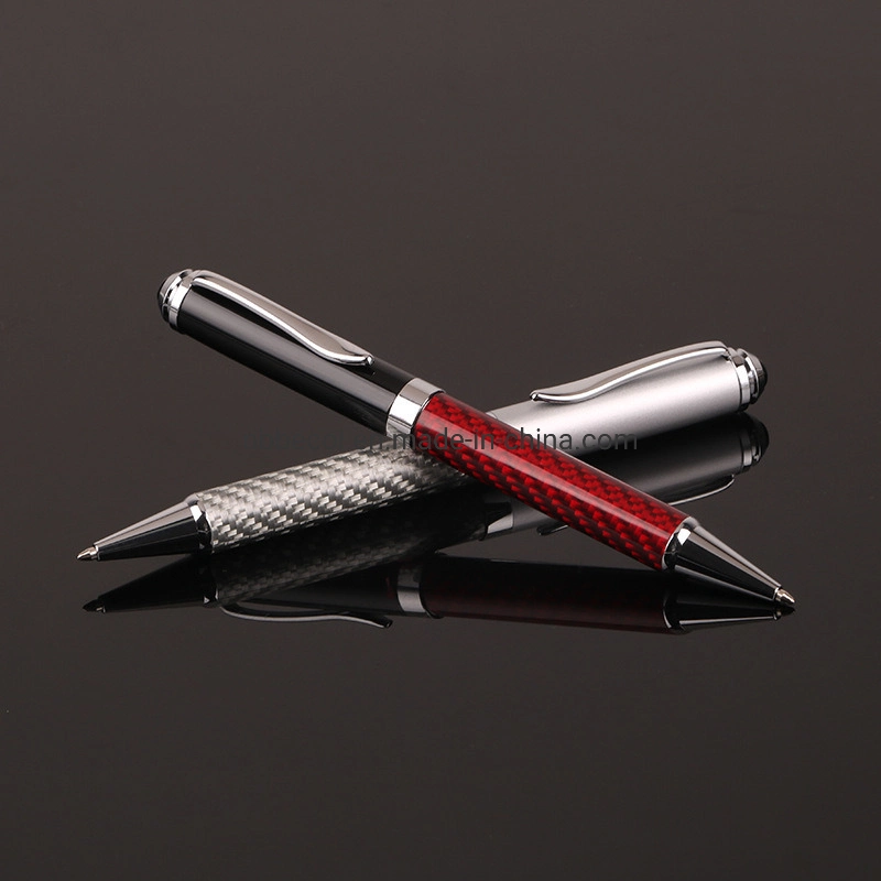 New Model Rotating Carbon Fiber Pen Metal Ball Pen with Custom Logo