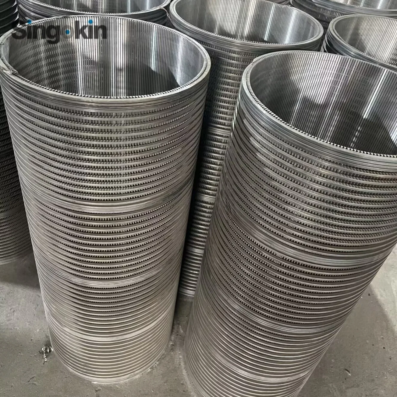 316stainless Steel Wedge Wire Type Rotary Drum Screen Filter Strainer for Wastewater Treatment