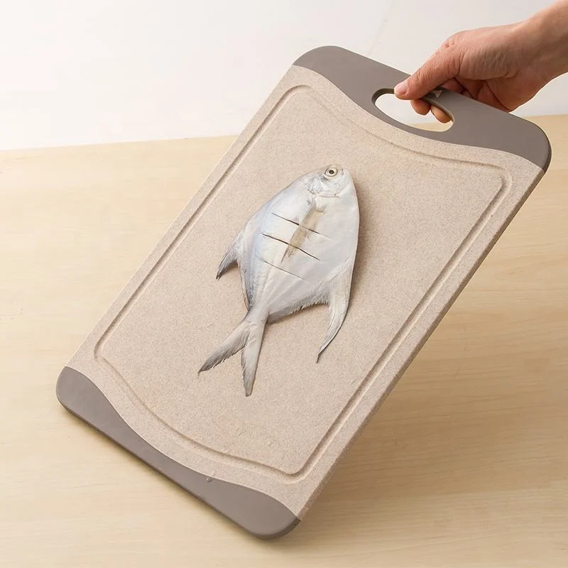 Wheat Straw Fiber Cutting Board Nonslip Kitchen Meat Chopping Board