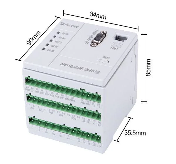 Acrel Ard2f-1 LCD Display Digital Motor Protection Relay Modbus-RTU Profibus-Dp Motor Breaker Digital Electric Motor Protector