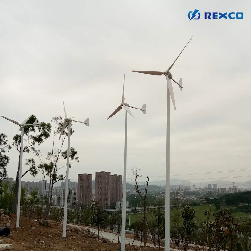 Fácil instalación 10KW eje horizontal aerogenerador 5kw Generador de viento Fuera de la cuadrícula en la cuadrícula para uso doméstico