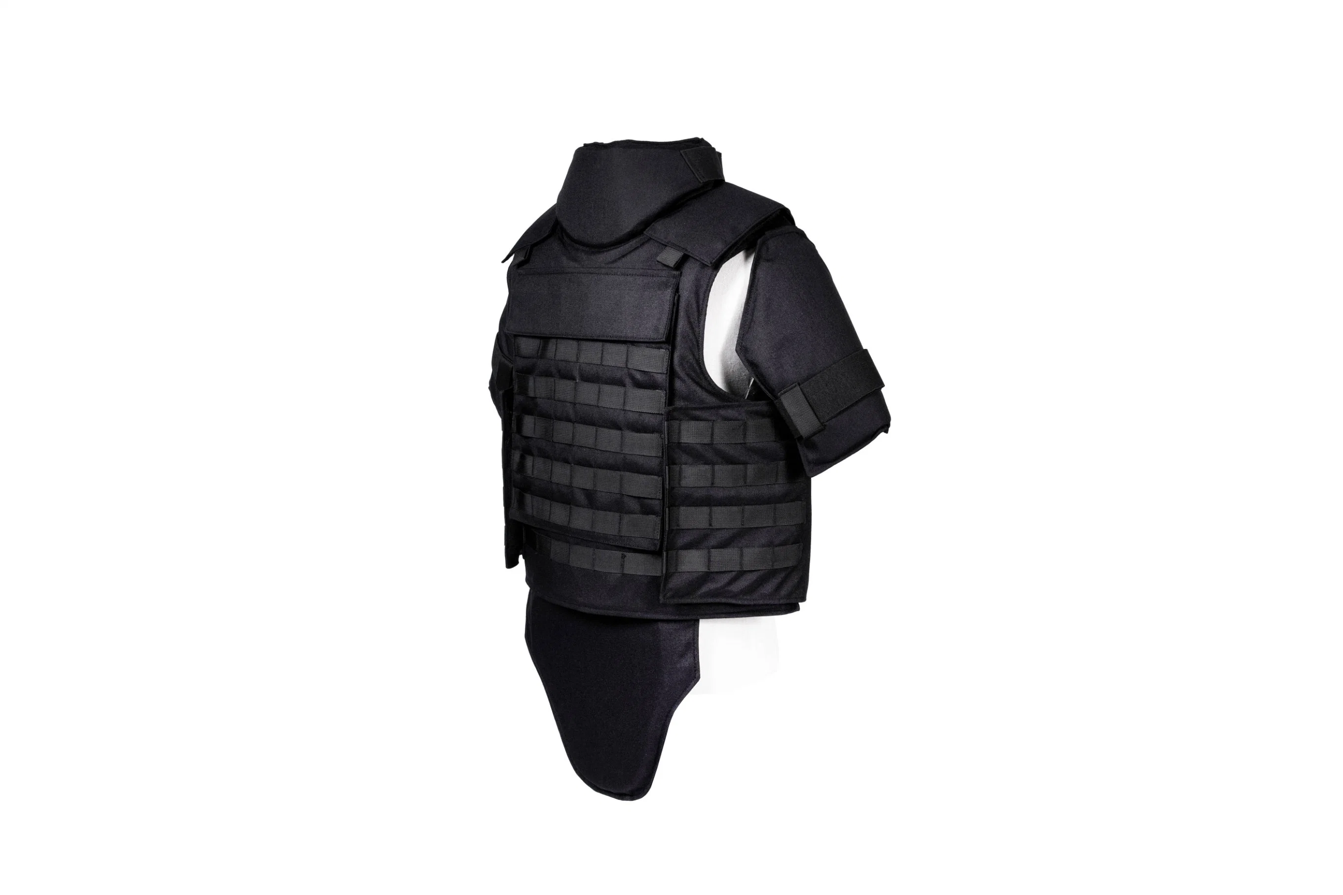 Military Style Black Jacket Ballistic Tactical Bulletproof Pure PE Vest Body Armor