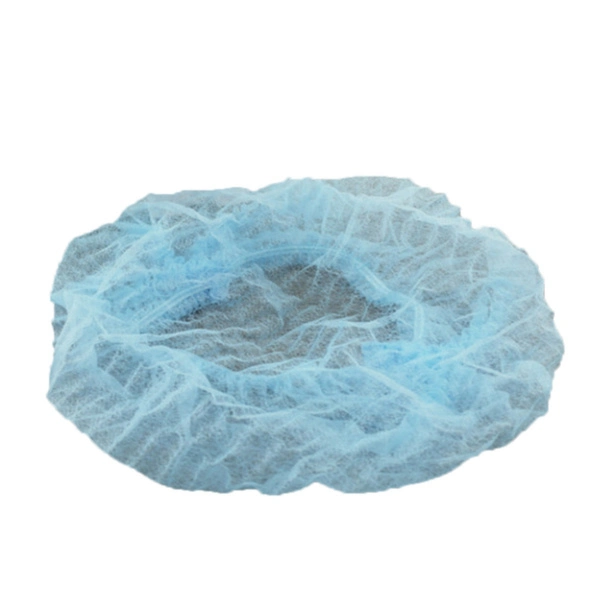 PP Head Cap Disposable Pleated Caps Non Woven Protective Head Cover Single Elastic Double Elastic