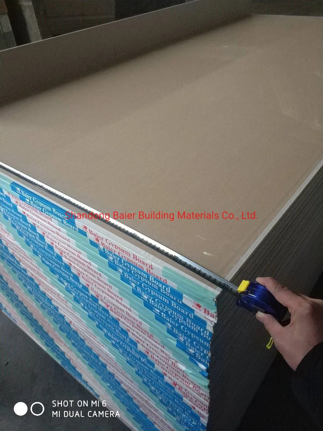 Baier 9mm/9.5mm/12mm Fiberglass Gypsum Board/Plasterboard/Drywall False Ceiling