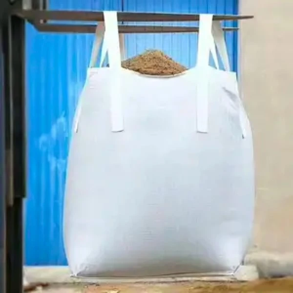 Big Bag Packing Salt Rice Polypropylene Big Jumbo Bags Peanut Sand Bulk Bag with Filing Spout Double Stitched Thread Super Sacks with Laminated Bags