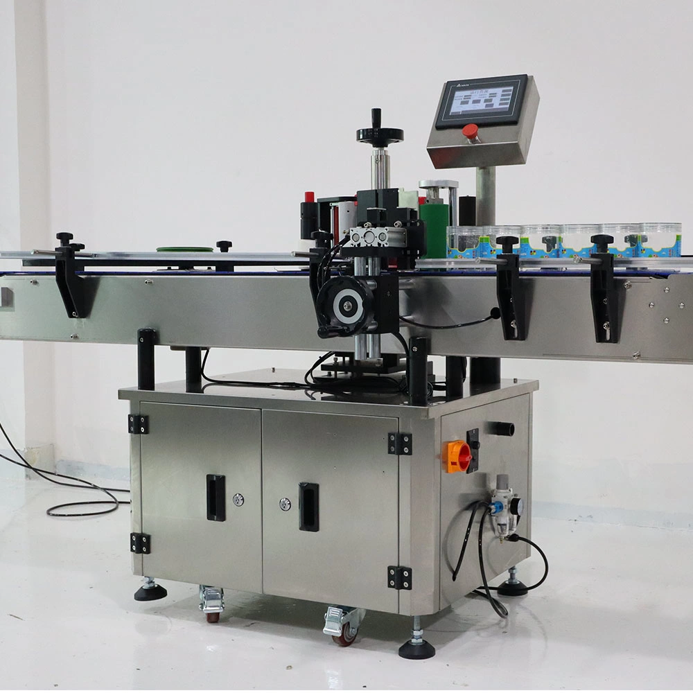 2023 última generación de la máquina de etiquetado de botellas ovalada botella de servicios in situ Etiquetadora