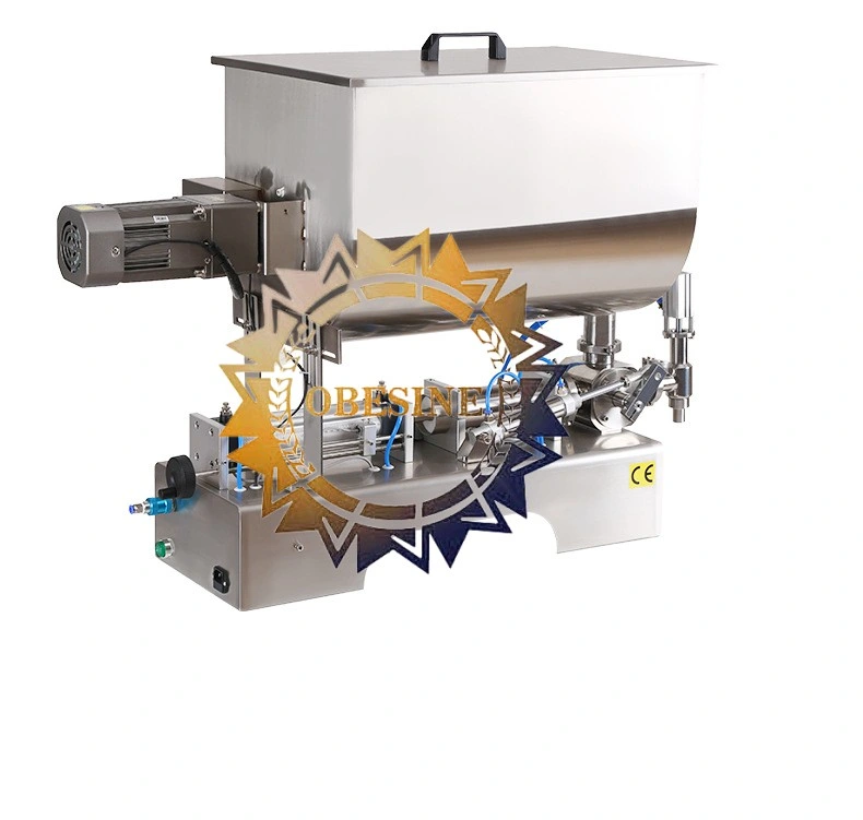 Large Volume Liquid Paste Sauce Rotor Pump Transfer Machine with Stainless Steel Mixing Tank