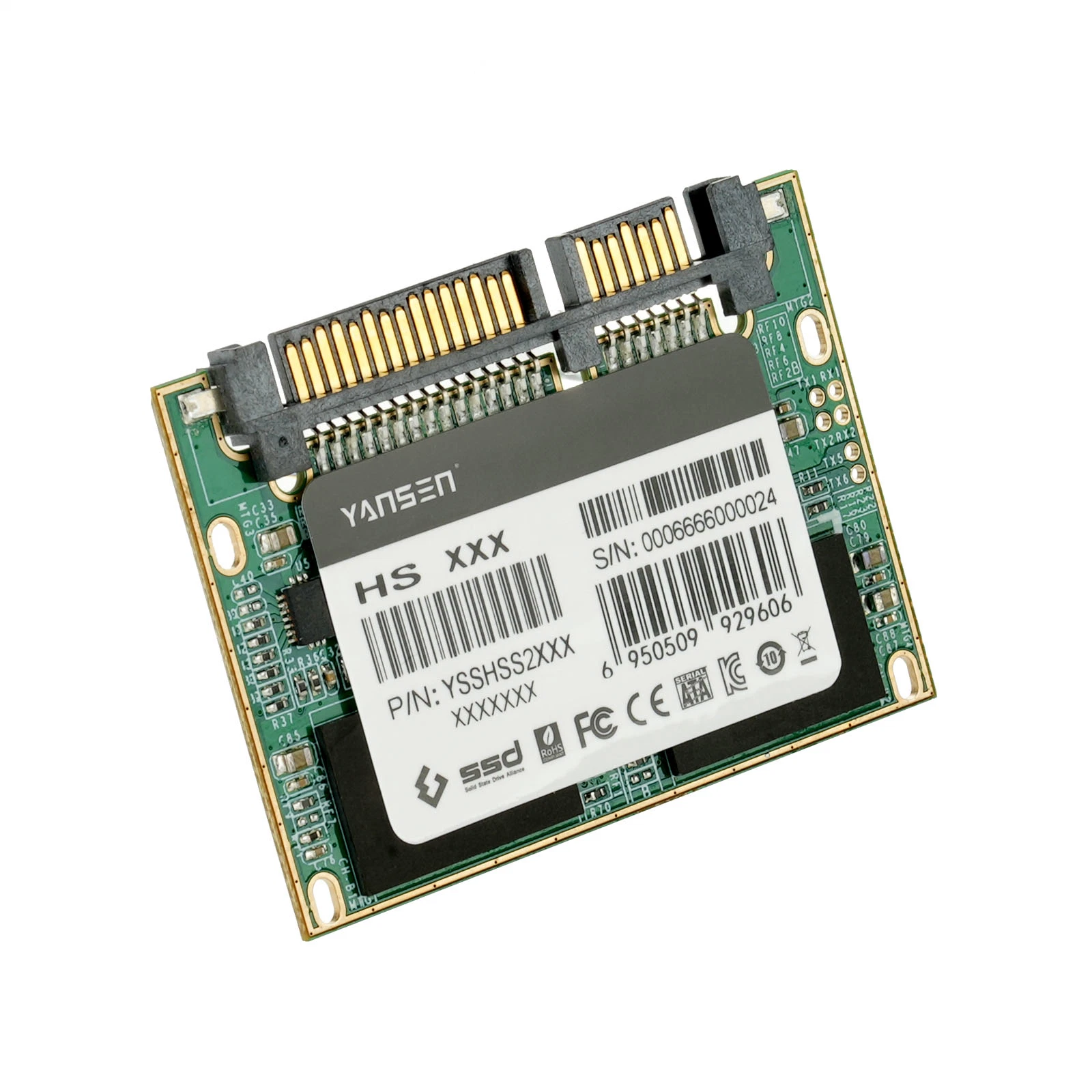 Yansen SATA Half Slim Solid State Drive SLC MLC SSD for Outdoor Kiosks and Hand-Held Devices