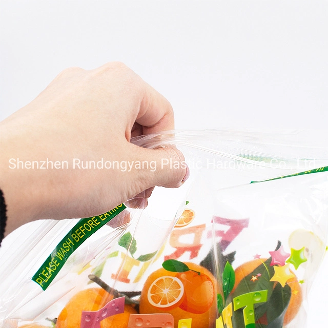 Apple Grape Banana Fresh Fruit Vegetable Package Bags Zipper Keep Fresh Plastic Packing Bag for Fruits