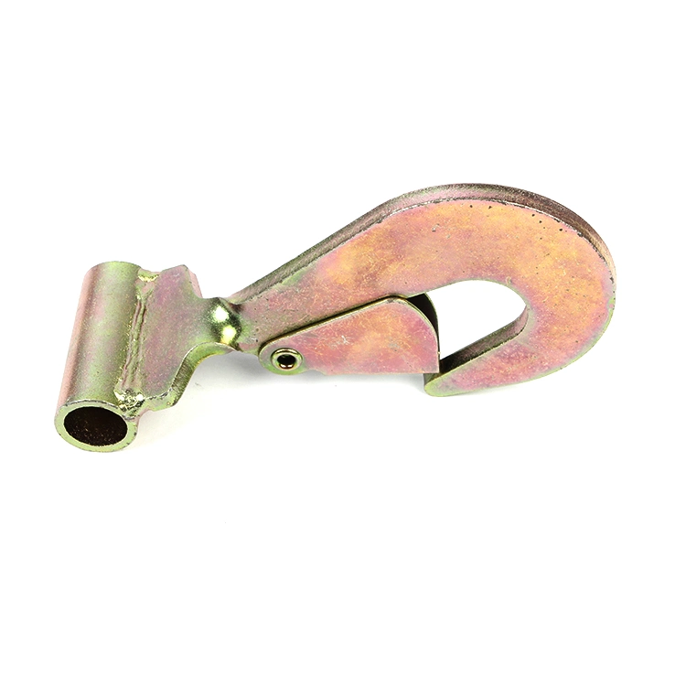 Heavy Duty Stainless Steel 304 316 Swivel Fork Lifting Hook with Latch