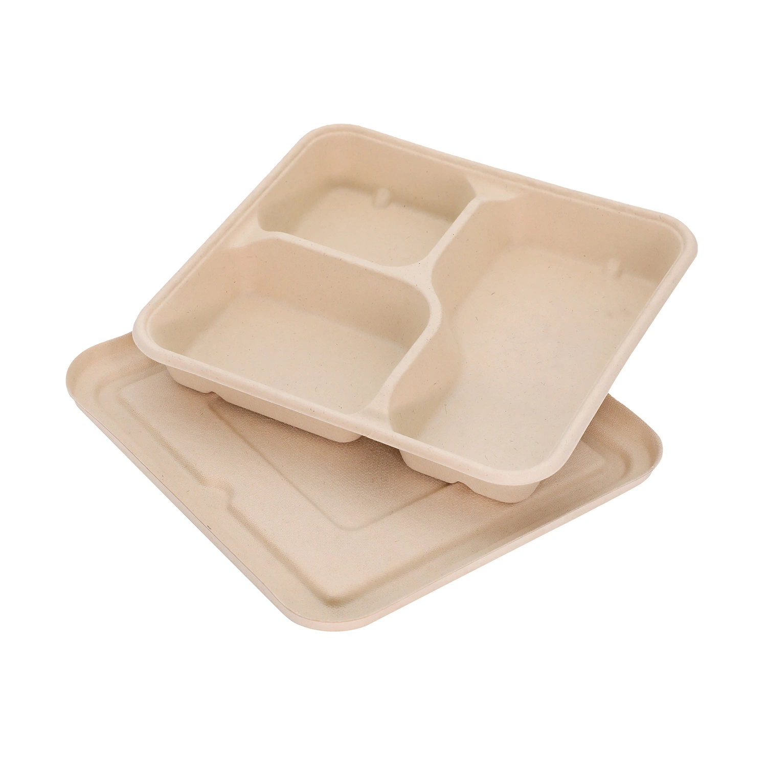 Contenedor de almacenamiento de alimentos Embalaje de alimentos almuerzo Caja de hamburguesa caña de azúcar Recipientes para alimentos de bagazo