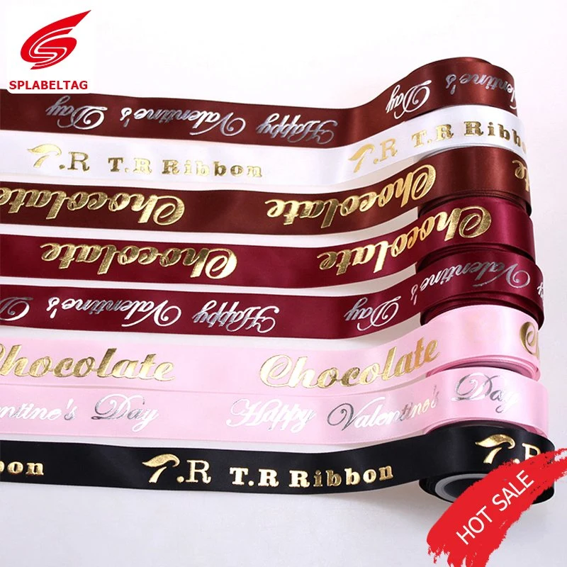 New Fashion Colorful Grosgrain Printing Satin Ribbon for Gift