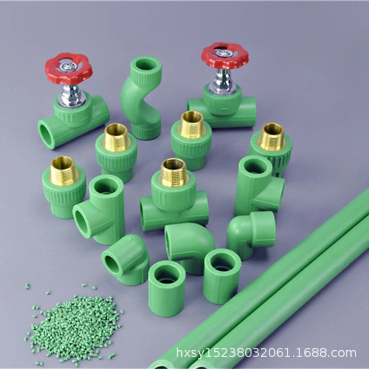 China Supplier Asb Green Color PPR Pipe Fitting PP Tube Plumbing Materials Plastic Bibcock Fittings Made in China