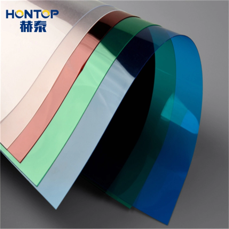 PVC Blue and Transparent High Glossy Shrink Stretch Wrapping Plastic Laser Cutting Blister Candy Package China PVC Film