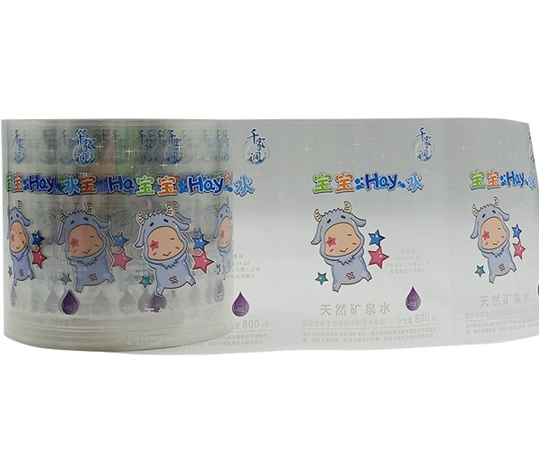 Custom Adhesive Mineral Water Bottles Labels Transparent for Plastic Bottle Waterproof